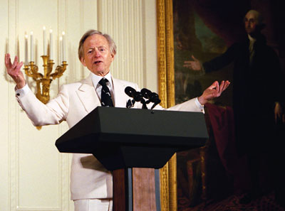 Tom Wolfe at the White House, 2004